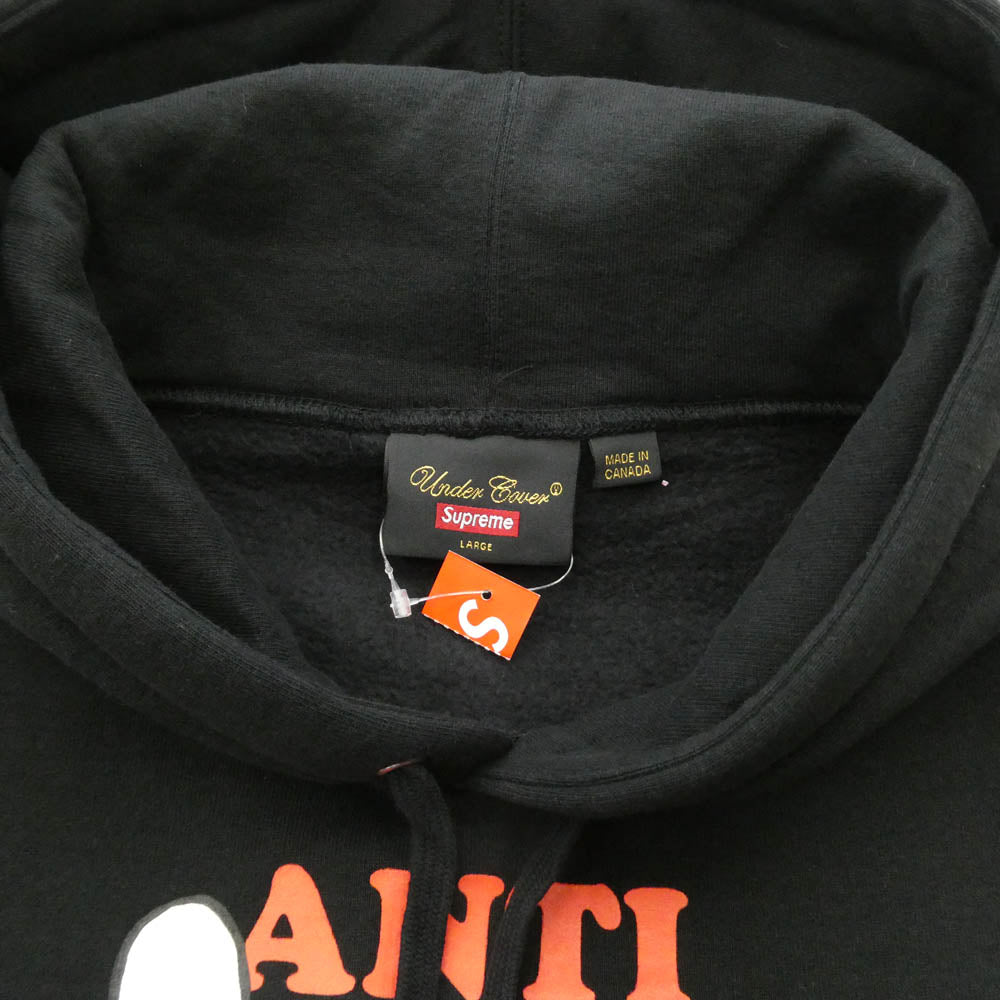 Supreme シュプリーム 23SS × Undercover Anti You Hooded Sweatshirt Black アンダーカバー アンティ ユー フーディー スウェットシャツ ブラック系 L【新古品】【未使用】【中古】