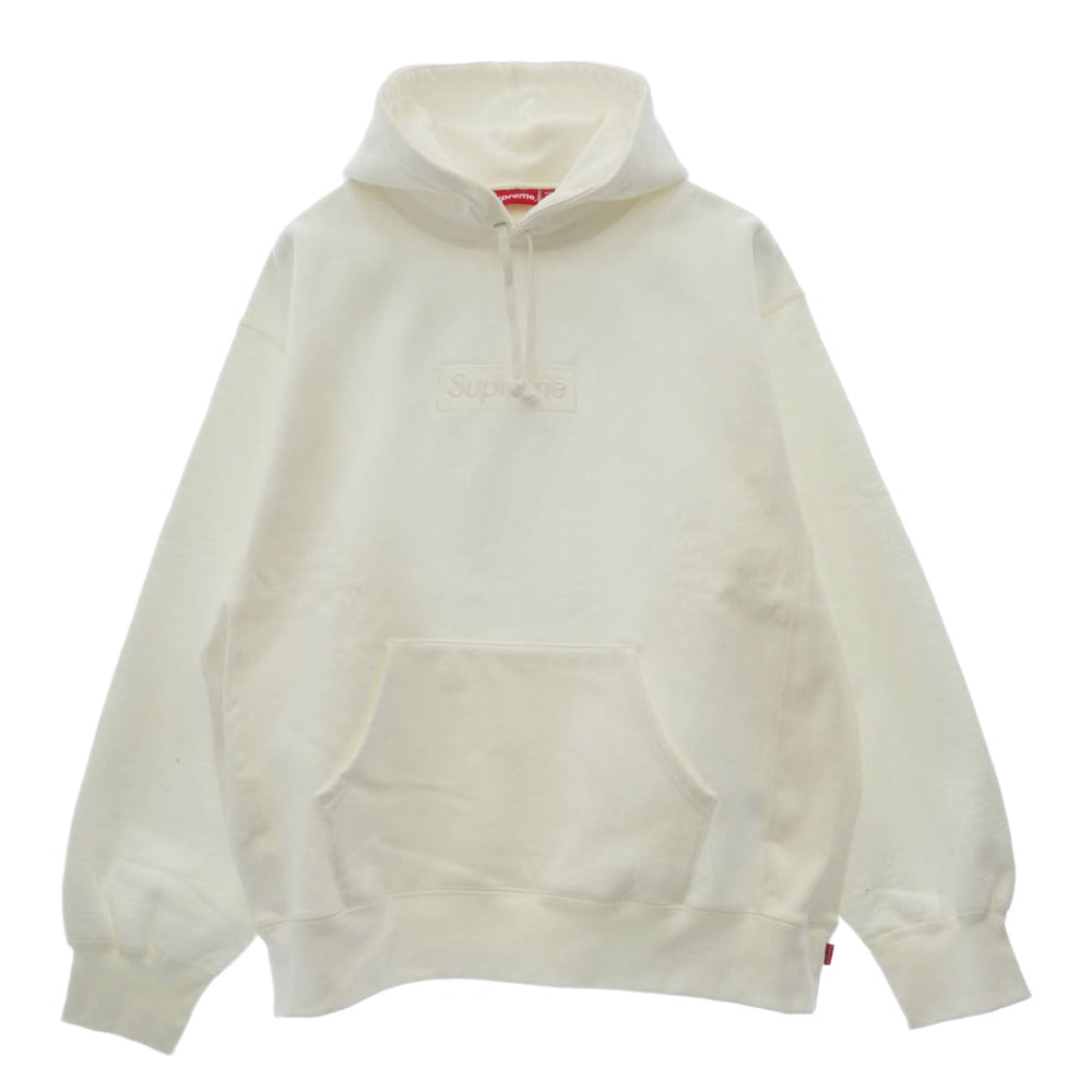 Supreme シュプリーム 23AW Box Logo Hooded Sweatshirt White ボックスロゴ フーデッド スウェットシャツ パーカー ホワイト系 XL【新古品】【未使用】【中古】