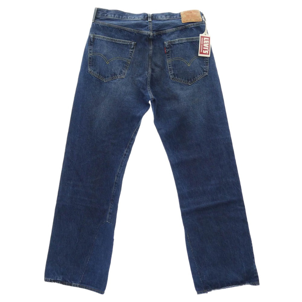 Levi's リーバイス LVC 50155-00 98年 1955モデル 501XX A COMPLETE UNKNOWN Bob Dylan ボブディラン JEANS NEW FRIEND レザーベルト フォト 楽譜付属 デニム パンツ インディゴブルー系 W34【新古品】【未使用】【中古】