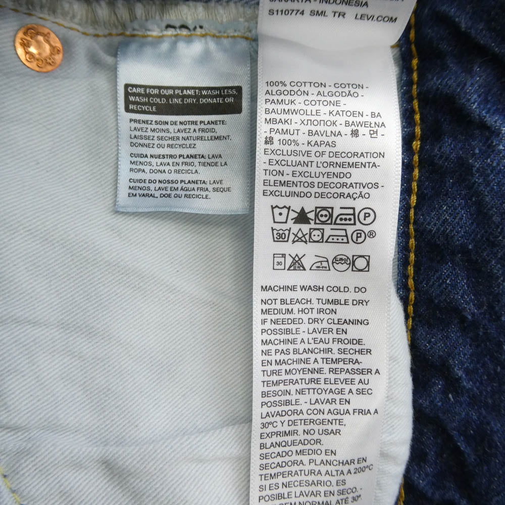 Levi's リーバイス LVC 50155-00 98年 1955モデル 501XX A COMPLETE UNKNOWN Bob Dylan ボブディラン JEANS NEW FRIEND レザーベルト フォト 楽譜付属 デニム パンツ インディゴブルー系 W34【新古品】【未使用】【中古】