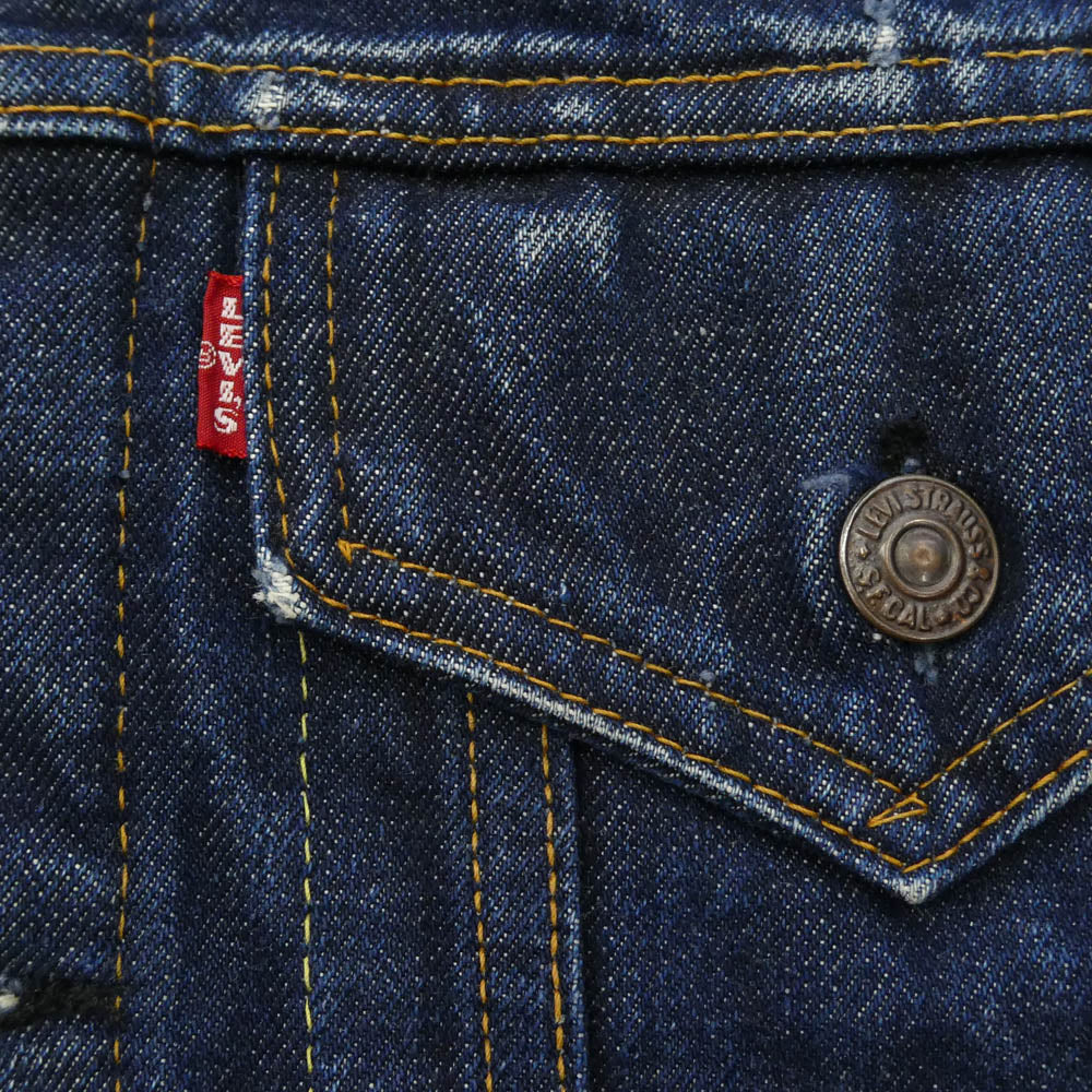 Levi's リーバイス 70s 70505-0317 4th BIG E ブランケット付き ケアタグ トロイタグ デニム ジャケット インディゴブルー系【中古】