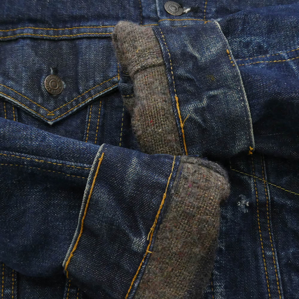 Levi's リーバイス 70s 70505-0317 4th BIG E ブランケット付き ケアタグ トロイタグ デニム ジャケット インディゴブルー系【中古】