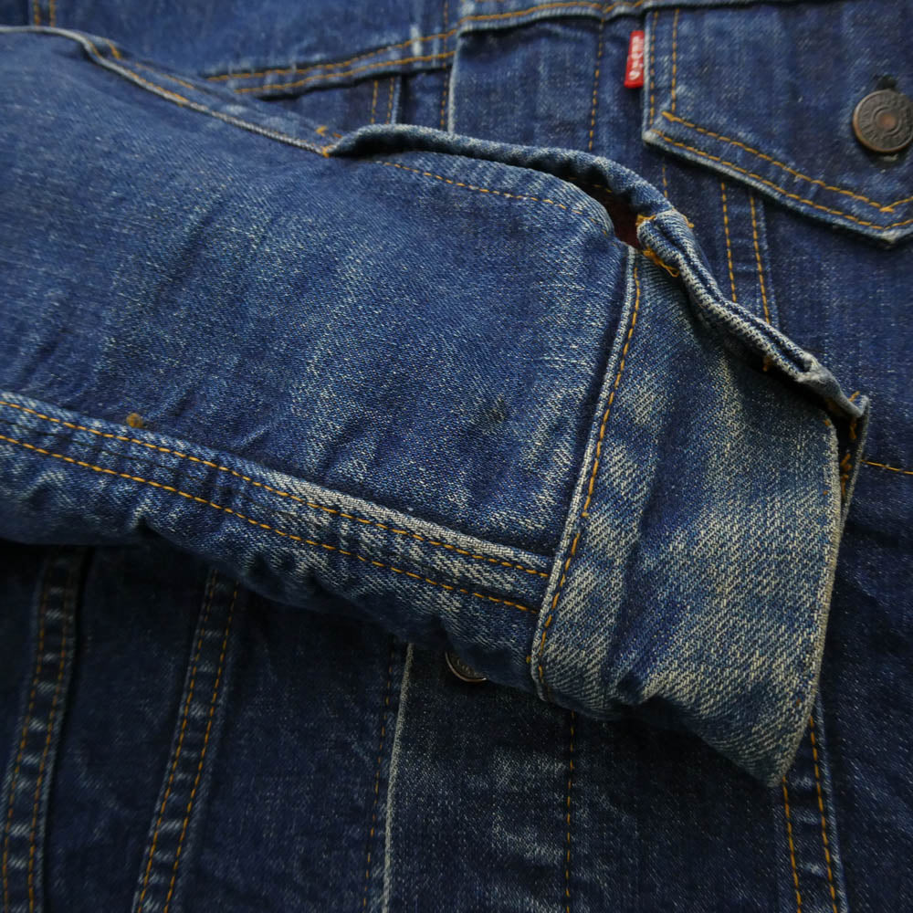 Levi's リーバイス 70s 70505-0317 4th BIG E ブランケット付き ケアタグ トロイタグ デニム ジャケット インディゴブルー系 30【中古】