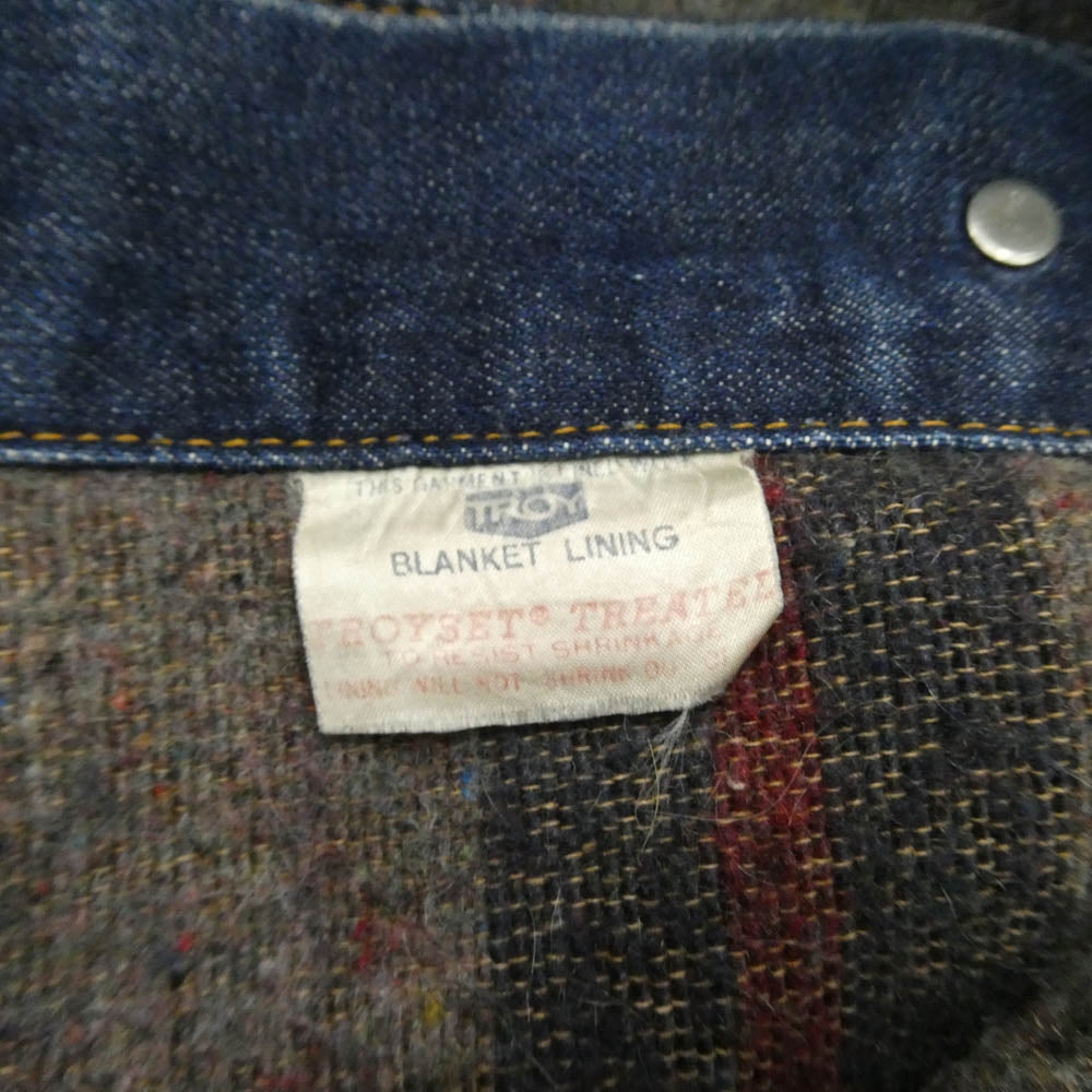 Levi's リーバイス 70s 70505-0317 4th BIG E ブランケット付き ケアタグ トロイタグ デニム ジャケット インディゴブルー系 30【中古】