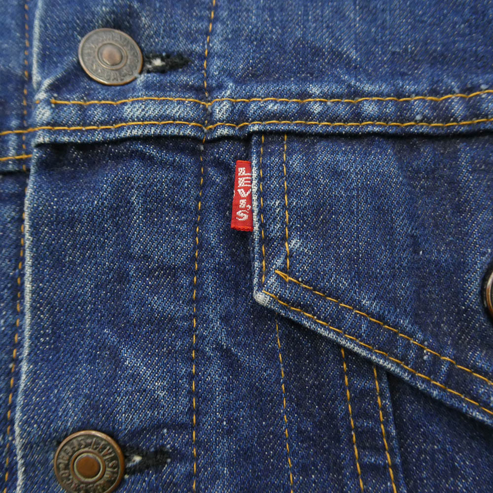 Levi's リーバイス 70s 70505-0317 4th BIG E ブランケット付き ケアタグ トロイタグ デニム ジャケット インディゴブルー系 30【中古】