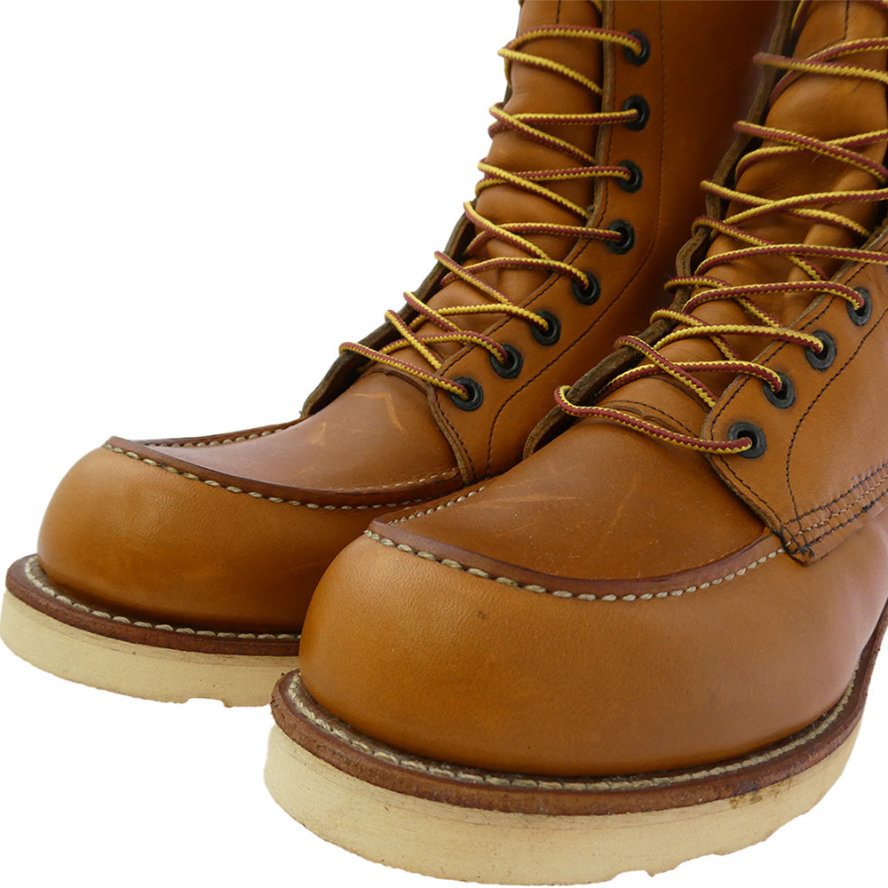 RED WING レッドウィング 877 USA製 8-inch Classic Moc Oro Legacy 8インチ クラシックモック オロレガシー レザー ブーツ ライトブラウン系 26.5cm【中古】