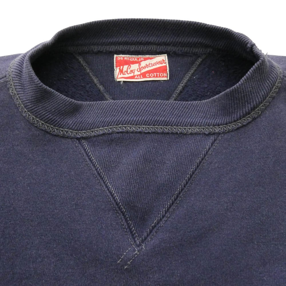 The REAL McCOY'S ザリアルマッコイズ McCOY Sportswear マッコイ スポーツウェア 両V スウェット パープル系 36【中古】