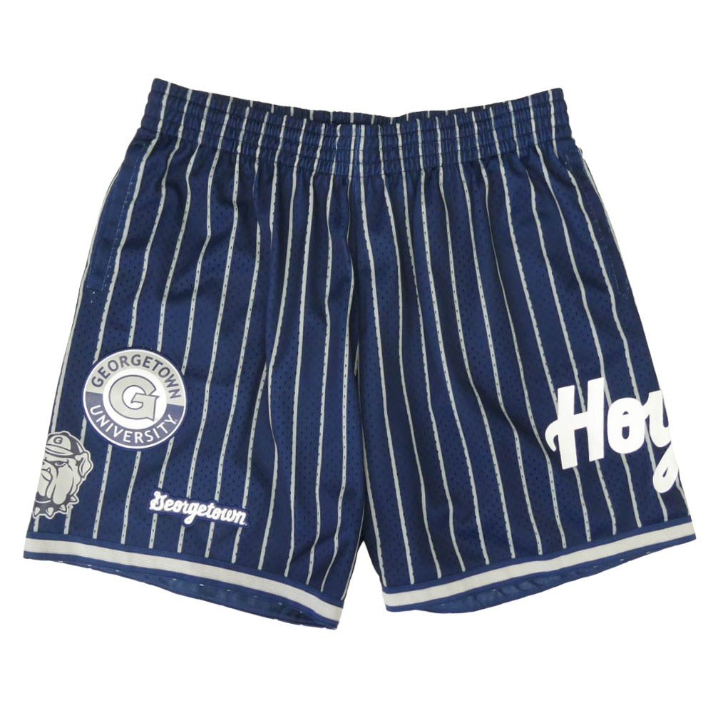 MITCHEL&NESS ミッチェル＆ネス CITY COLLECTION MESH SHORTS GEORGETOWN UNIVERSITY シティ コレクション メッシュ ショーツ ハーフパンツ ジョージタウン大学 ネイビー系 XL【中古】