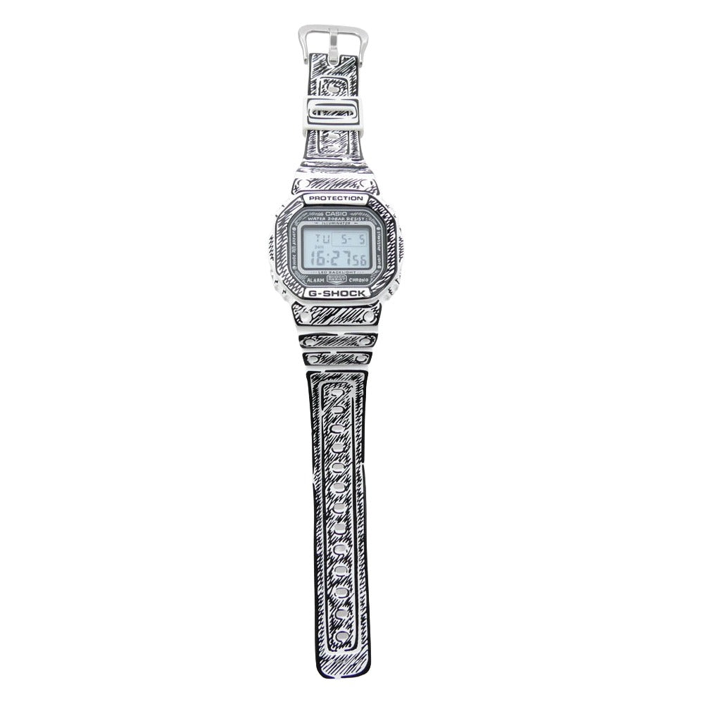 G-SHOCK ジーショック DW-5600JV-7JR x Joshua Vides ジョシュア・ヴィーダス DW-5600 腕時計 ウォッチ ホワイト系 ブラック系【極上美品】【中古】