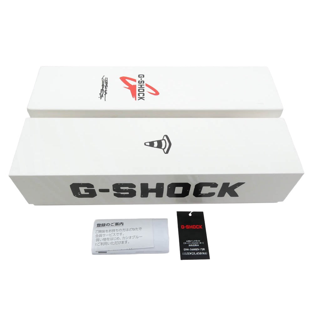 G-SHOCK ジーショック DW-5600JV-7JR x Joshua Vides ジョシュア・ヴィーダス DW-5600 腕時計 ウォッチ ホワイト系 ブラック系【極上美品】【中古】