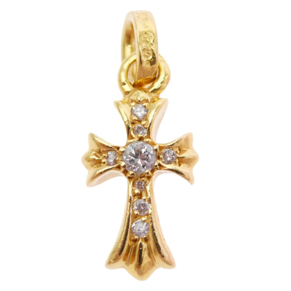 CHROME HEARTS クロムハーツ（原本無） 22K CRS BBYFAT P DMND ベイビーファット PAVEダイヤ チャーム ペンダント トップ ゴールド系【中古】