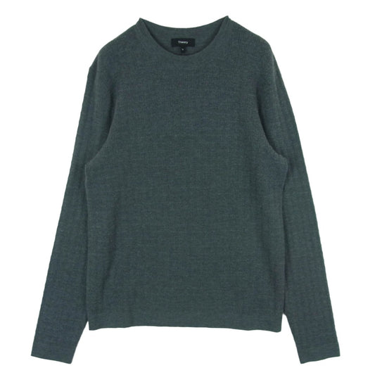 theory セオリー 02-8103002-020-904 ウール クルーネック ニット セーター 中国製 グレー系 M【中古】