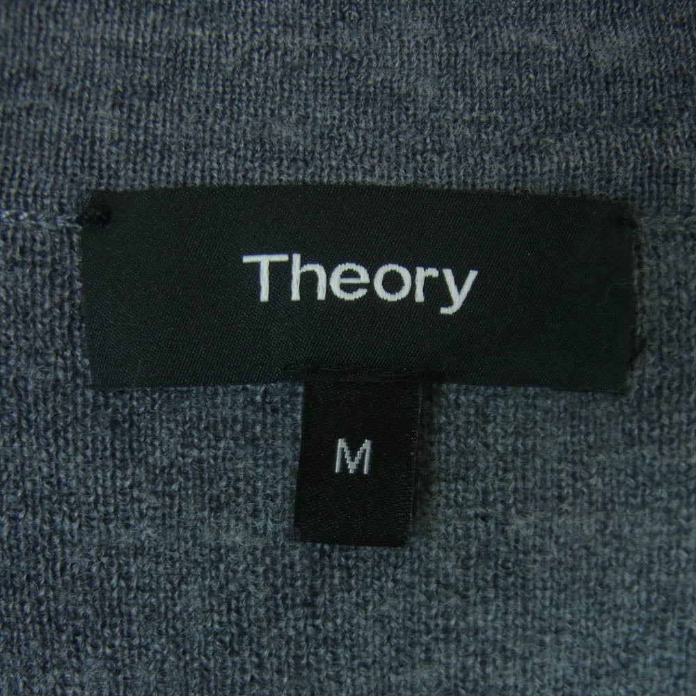 theory セオリー 02-8103002-020-904 ウール クルーネック ニット セーター 中国製 グレー系 M【中古】