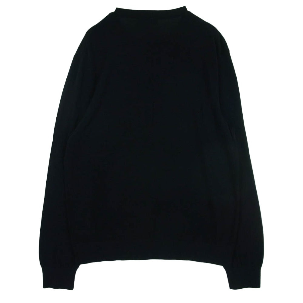 theory セオリー 21AW RSL-FA21-01 ウール クルーネック ニット セーター 中国製 ダークネイビー系 L【中古】
