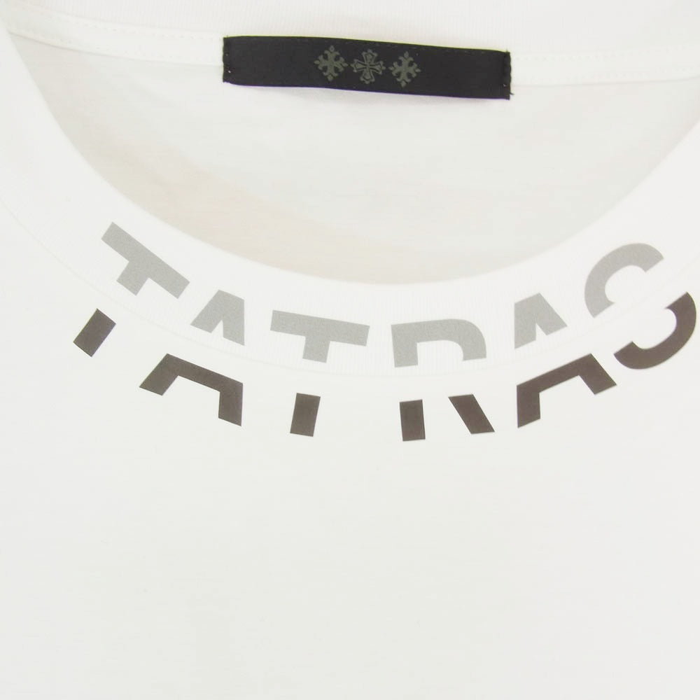 TATRAS タトラス MTKE25S8038-M WANDO ネックロゴプリント Tシャツ 半袖カットソー ホワイト系 3【中古】