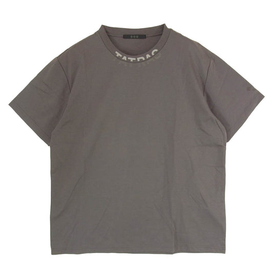 TATRAS タトラス MTKE25S8038-M WANDO ネックロゴプリント Tシャツ 半袖カットソー チャコール グレー系 3【中古】