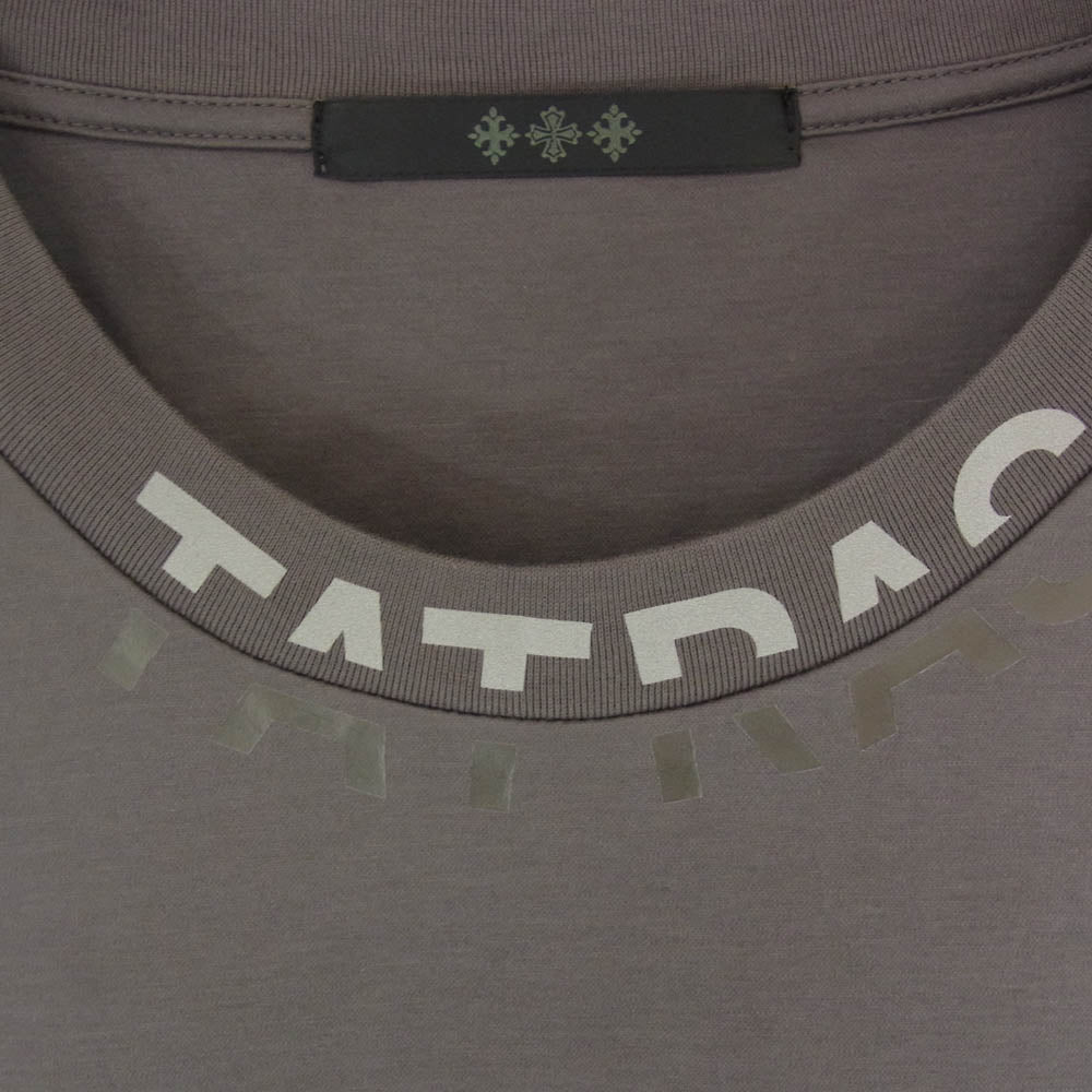 TATRAS タトラス MTKE25S8038-M WANDO ネックロゴプリント Tシャツ 半袖カットソー チャコール グレー系 3【中古】