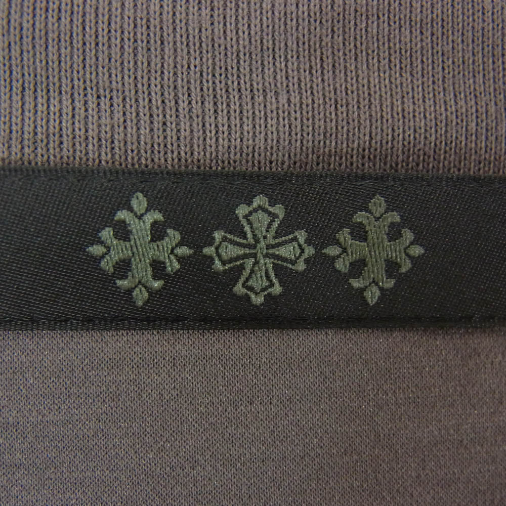 TATRAS タトラス MTKE25S8038-M WANDO ネックロゴプリント Tシャツ 半袖カットソー チャコール グレー系 3【中古】