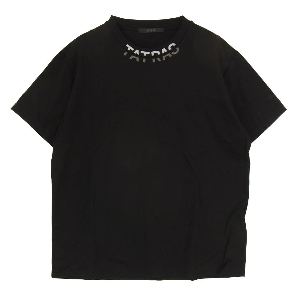TATRAS タトラス MTKE25S8038-M WANDO ネックロゴプリント Tシャツ 半袖カットソー ブラック系 3【中古】