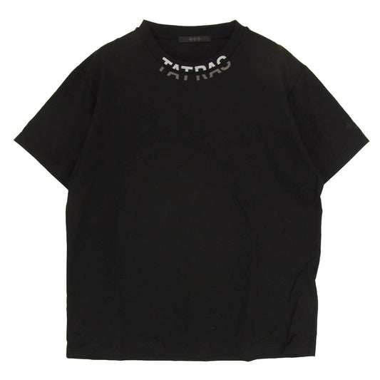 TATRAS タトラス MTKE25S8038-M WANDO ネックロゴプリント Tシャツ 半袖カットソー ブラック系 3【中古】