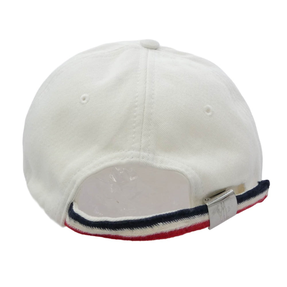 MONCLER モンクレール F10913B70600 V0090 モンクレールジャパンタグ BERRETO BASEBALL ワッペン付 ベースボール キャップ 帽子 ホワイト ホワイト系【中古】