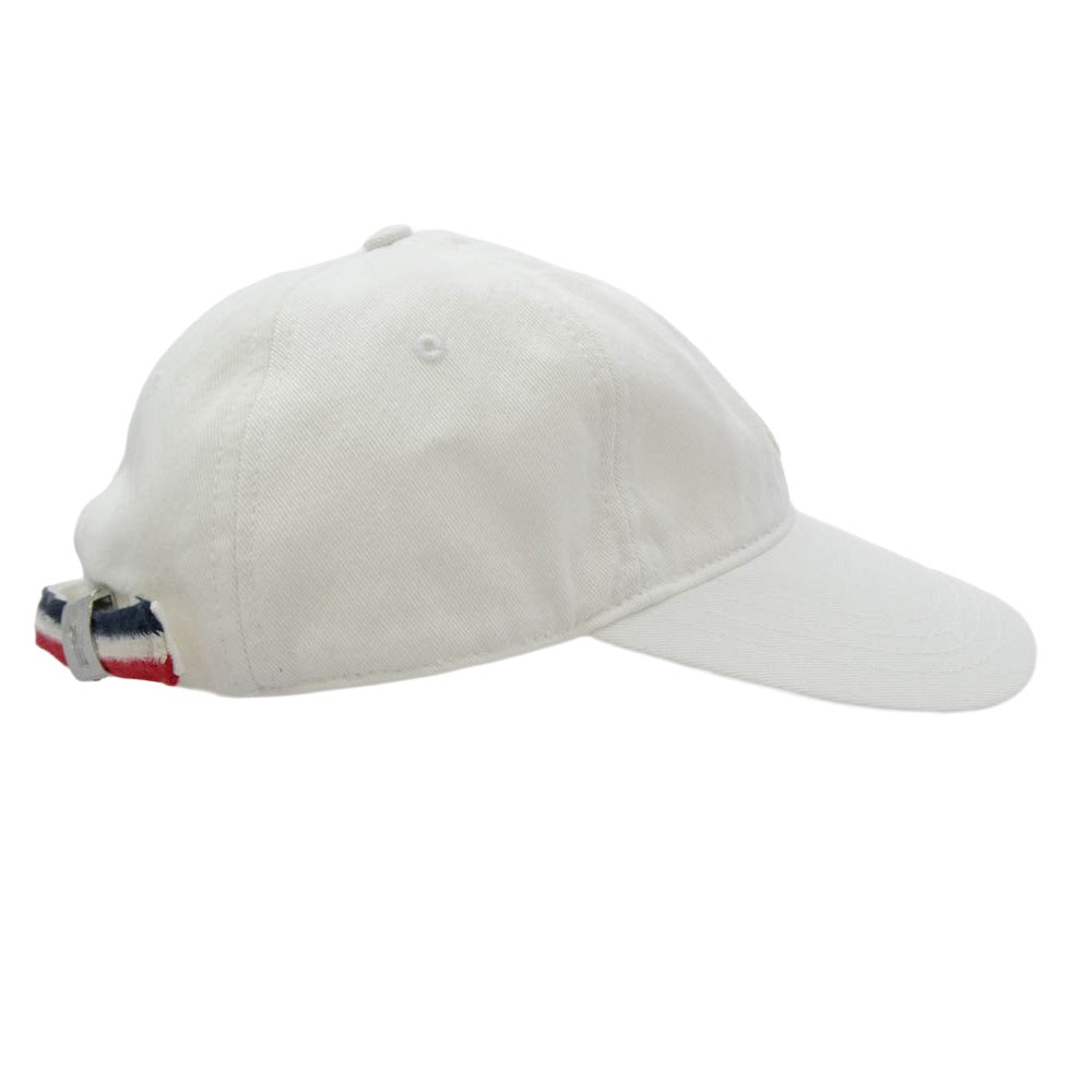 MONCLER モンクレール F10913B70600 V0090 モンクレールジャパンタグ BERRETO BASEBALL ワッペン付 ベースボール キャップ 帽子 ホワイト ホワイト系【中古】