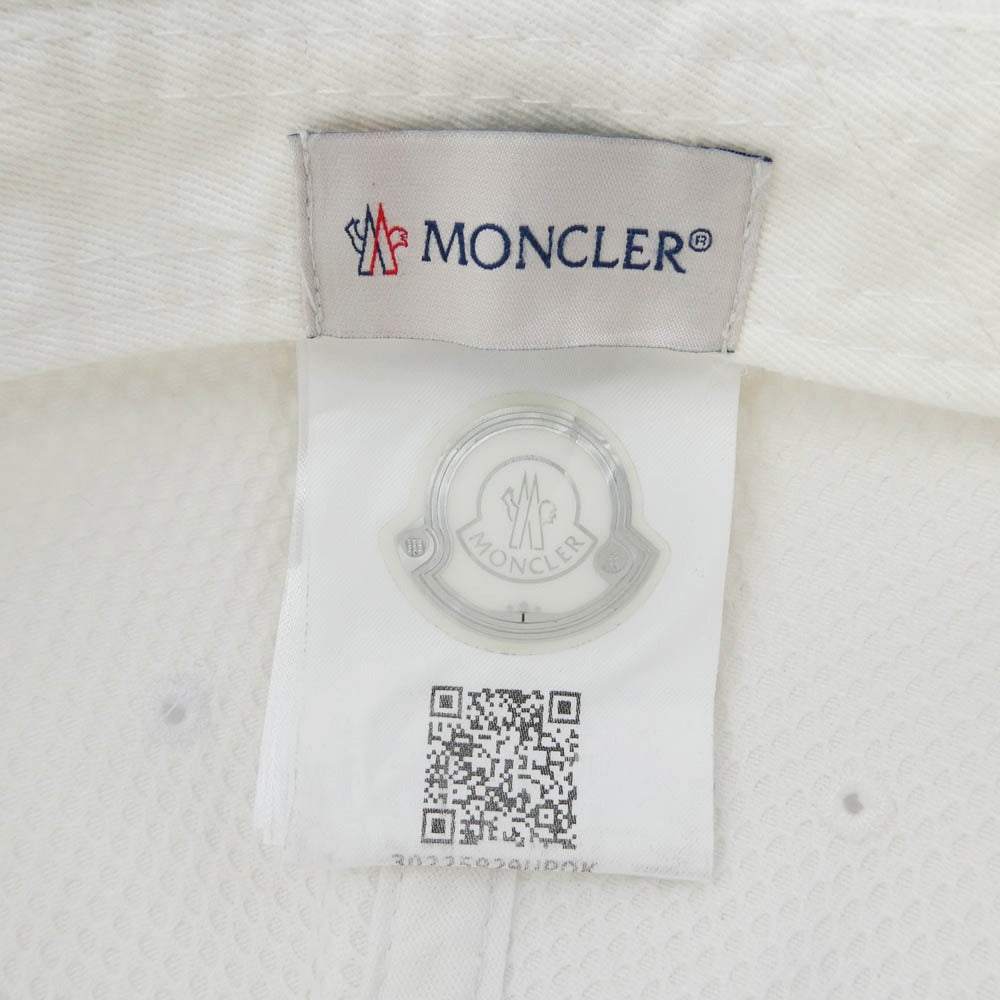 MONCLER モンクレール F10913B70600 V0090 モンクレールジャパンタグ BERRETO BASEBALL ワッペン付 ベースボール キャップ 帽子 ホワイト ホワイト系【中古】