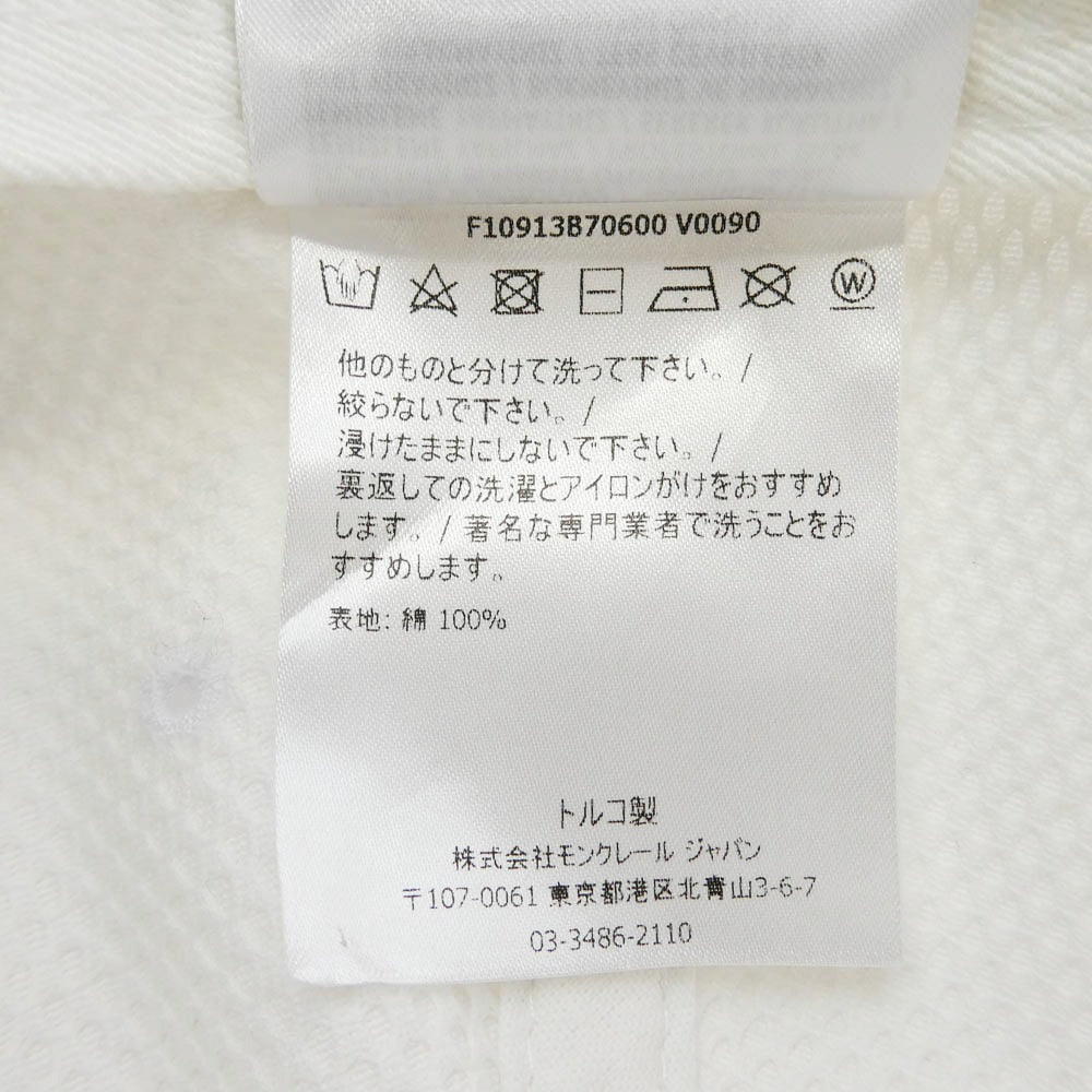 MONCLER モンクレール F10913B70600 V0090 モンクレールジャパンタグ BERRETO BASEBALL ワッペン付 ベースボール キャップ 帽子 ホワイト ホワイト系【中古】
