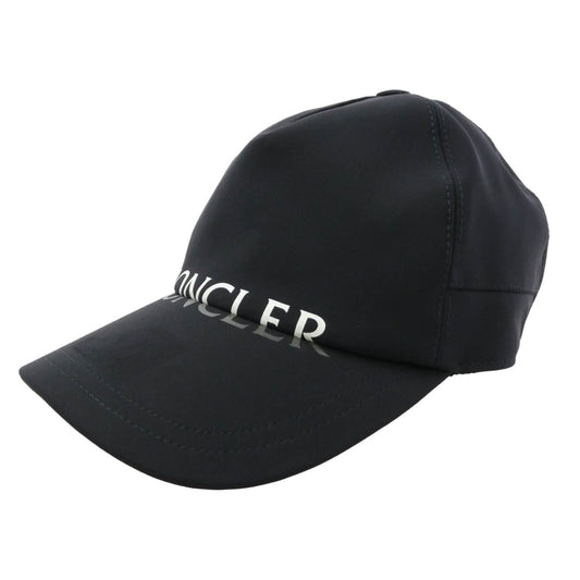 MONCLER モンクレール F20913B72900 539AX モンクレールジャパンタグ BERRETO BASEBALL ロゴプリント ナイロン ベースボール キャップ 帽子 ブラック系【中古】