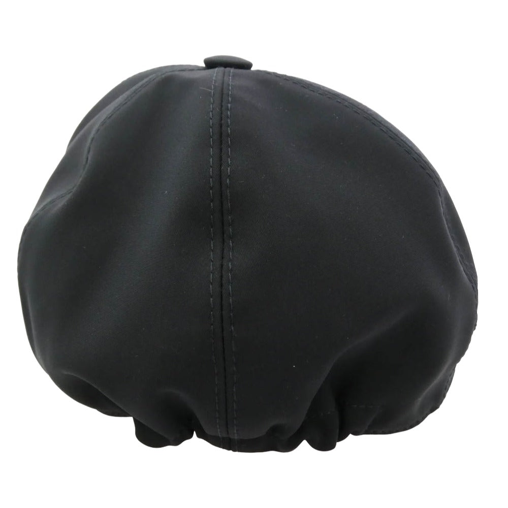 MONCLER モンクレール F20913B72900 539AX モンクレールジャパンタグ BERRETO BASEBALL ロゴプリント ナイロン ベースボール キャップ 帽子 ブラック系【中古】