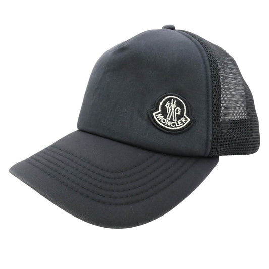 MONCLER モンクレール F20923B71400 54AMN GENIUS 2 ジーニアス モンクレールジャパンタグ BERRETO BASEBALL メッシュ ベースボール キャップ 帽子 ブラック系【中古】