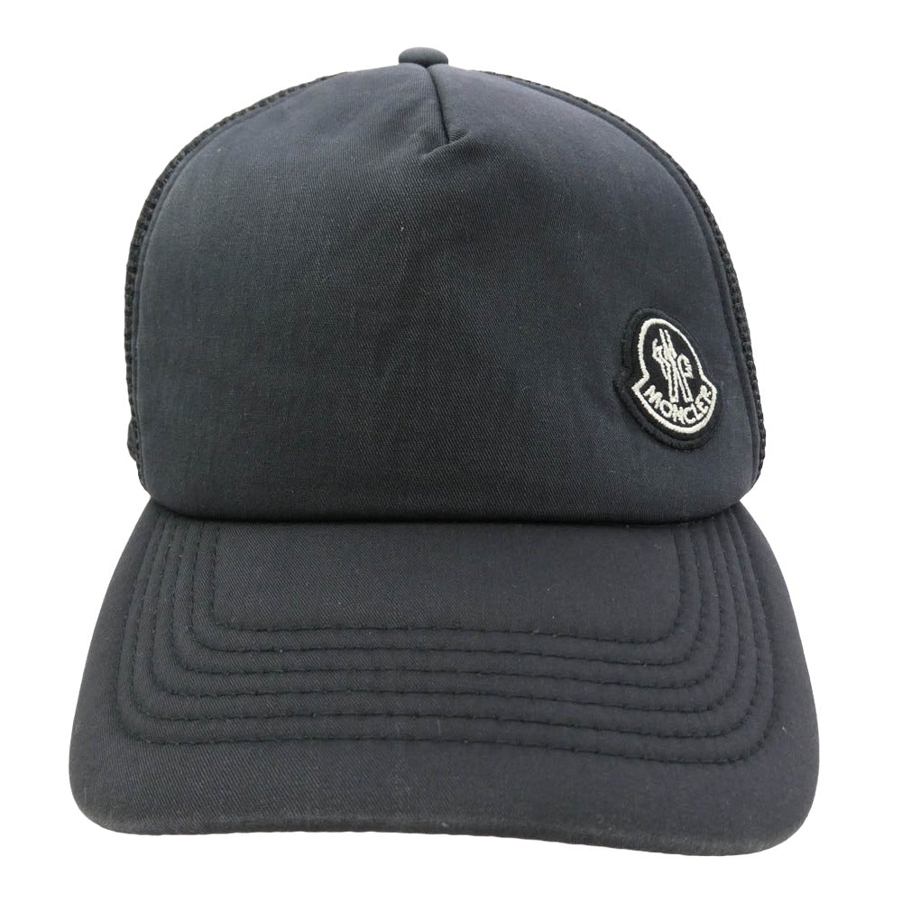 MONCLER モンクレール F20923B71400 54AMN GENIUS 2 ジーニアス モンクレールジャパンタグ BERRETO BASEBALL メッシュ ベースボール キャップ 帽子 ブラック系【中古】