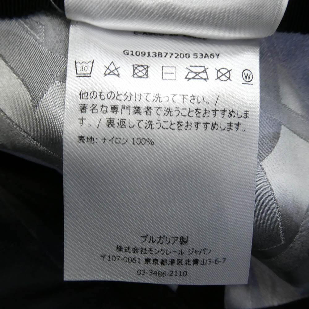 MONCLER モンクレール G10913B77200 53A6Y モンクレールジャパンタグ BERRETO BASEBALL 総柄 ラバーワッペン付 ベースボールキャップ 帽子 ブラック系【中古】
