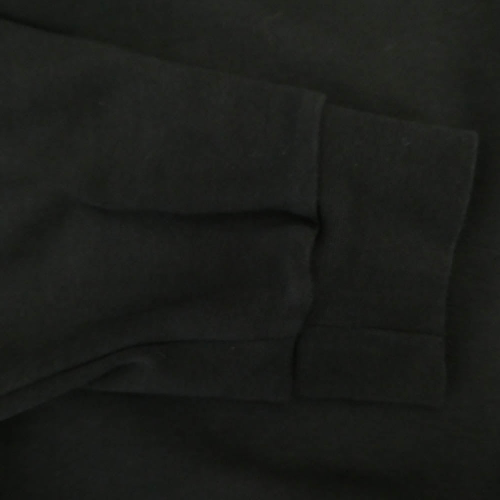 MONCLER モンクレール I10918G00037 899W4 モンクレールジャパンタグ MAGLIA GIROCOLLO ラバーロゴ付 フロントロゴプリント スウェット トレーナー ブラック系 L【中古】
