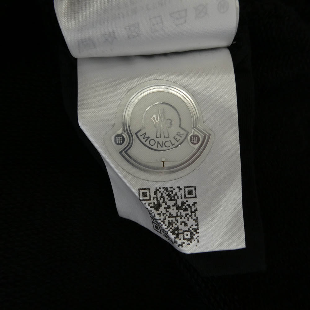 MONCLER モンクレール 23AW I20918G00016 809KR モンクレールジャパンタグ FELPA GIROCOLLO ラバーワッペン付 グラデーションロゴ スウェット トレーナー ブラック系 L【中古】