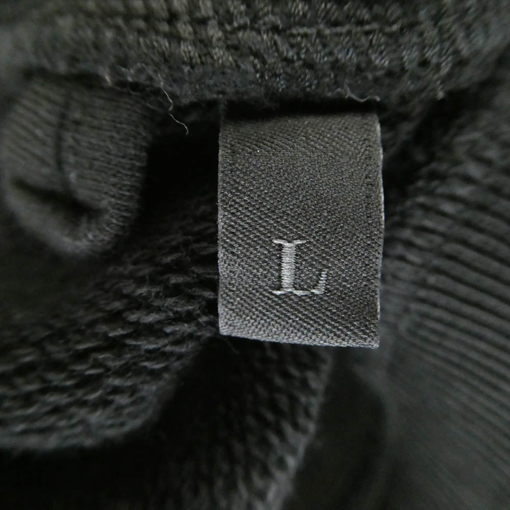 MONCLER モンクレール 23AW I20918G00016 809KR モンクレールジャパンタグ FELPA GIROCOLLO ラバーワッペン付 グラデーションロゴ スウェット トレーナー ブラック系 L【中古】