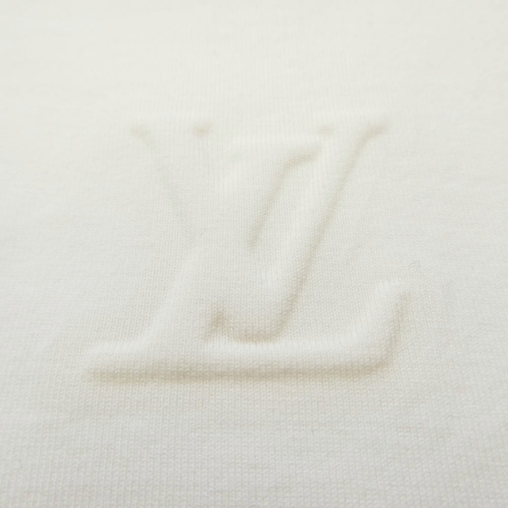 LOUIS VUITTON ルイ・ヴィトン 22AW RM222Q DT3 HNY55W インサイドアウト エンボス LVロゴ Tシャツ 半袖カットソー ホワイト ホワイト系 M【中古】