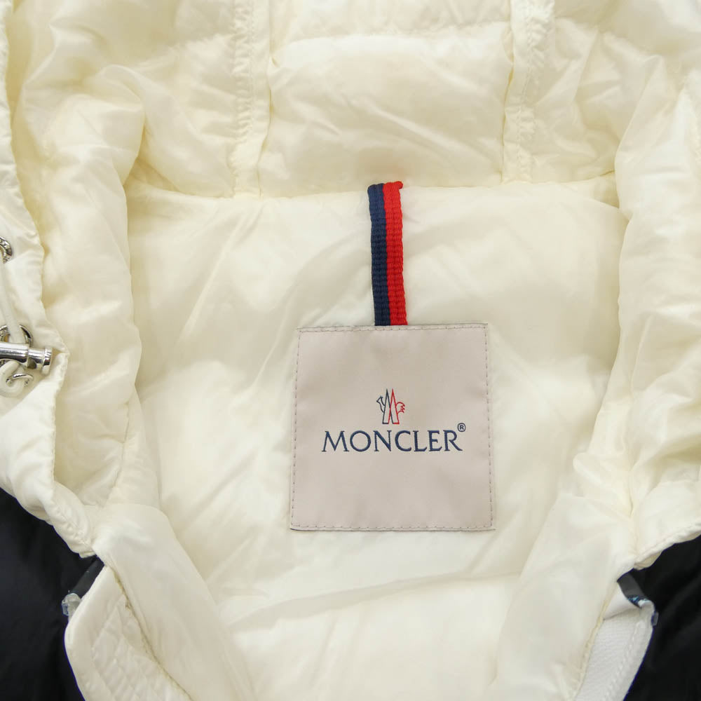 MONCLER モンクレール F10911A1140 C0453 モンクレールジャパンタグ TIMOTHE GILET ワッペン フーデッド ダウンベスト ホワイト系 3【中古】