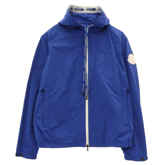 MONCLER モンクレール G10911A75000 54A91 モンクレールジャパンタグ CARLES GIUBBOTTO ラバーロゴワッペン ナイロンジャケット マウンテンパーカー ブルー系 3【中古】
