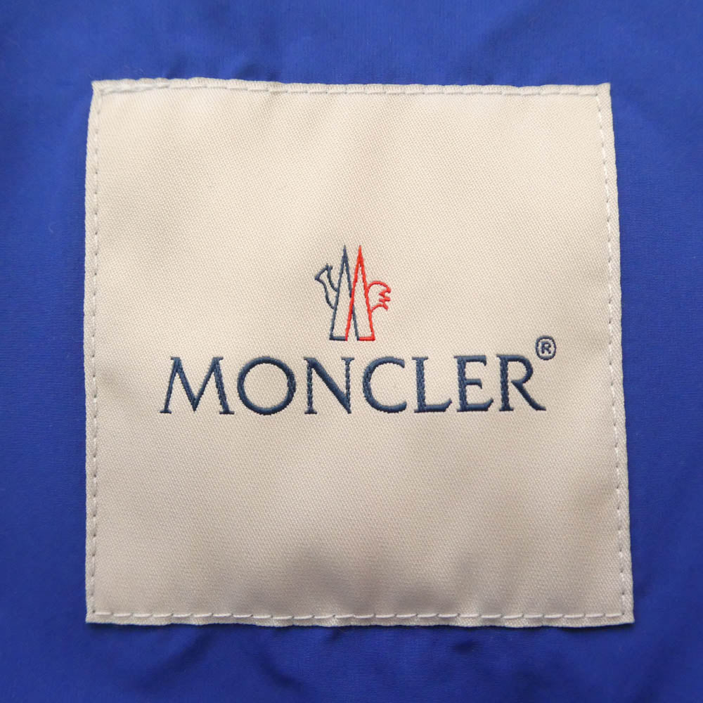 MONCLER モンクレール G10911A75000 54A91 モンクレールジャパンタグ CARLES GIUBBOTTO ラバーロゴワッペン ナイロンジャケット マウンテンパーカー ブルー系 3【中古】