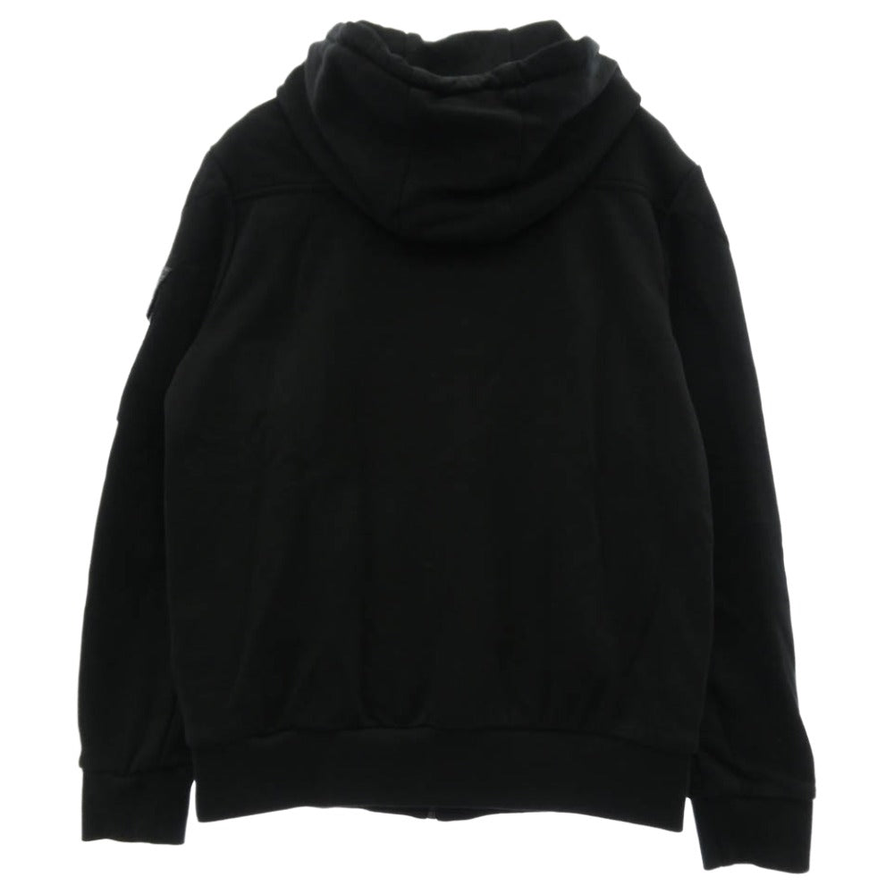 MONCLER モンクレール H10918G00009 809KR モンクレールジャパンタグ MAGLIA CON CAPPUCCIO マグリア コン カプチーオ ダウン切替 ジップアップ パーカー フーディ ブラック系 L【中古】
