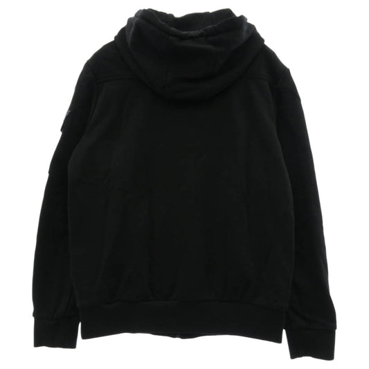 MONCLER モンクレール H10918G00009 809KR モンクレールジャパンタグ MAGLIA CON CAPPUCCIO マグリア コン カプチーオ ダウン切替 ジップアップ パーカー フーディ ブラック系 L【中古】