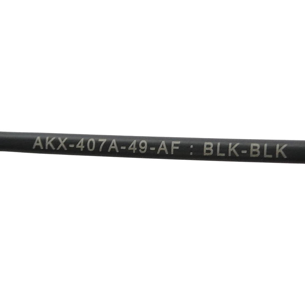 アコニ Kepler 度入り ケプラー ウェリントン 眼鏡 メガネ アイウェア フレーム：ブラック系 49□20-142【美品】【中古】