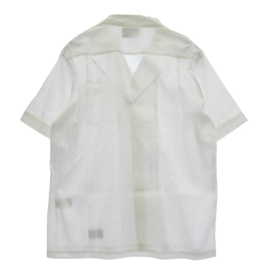 WACKO MARIA ワコマリア 20SS MAFIA SHIRT TYPE-2 50's マフィアシャツ ロゴ プリント オープンカラーシャツ ホワイト系 M【中古】