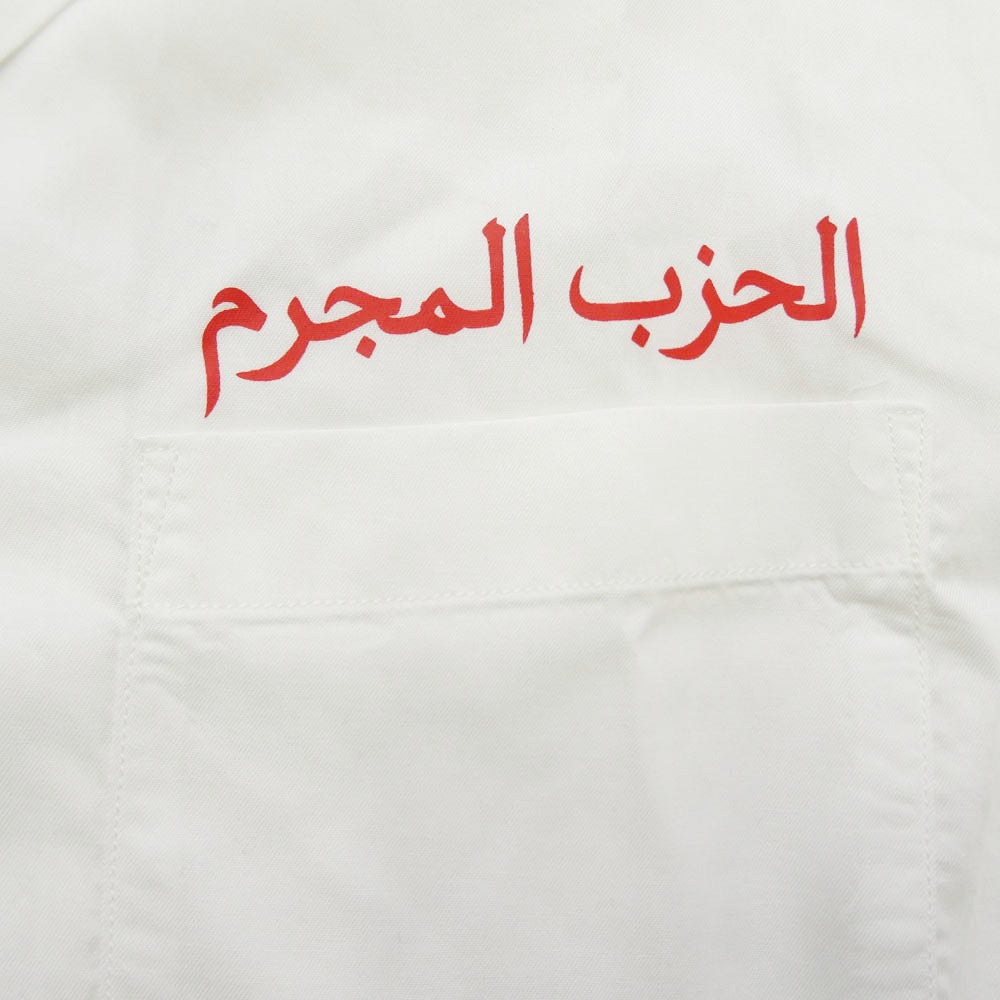 WACKO MARIA ワコマリア 20SS MAFIA SHIRT TYPE-2 50's マフィアシャツ ロゴ プリント オープンカラーシャツ ホワイト系 M【中古】