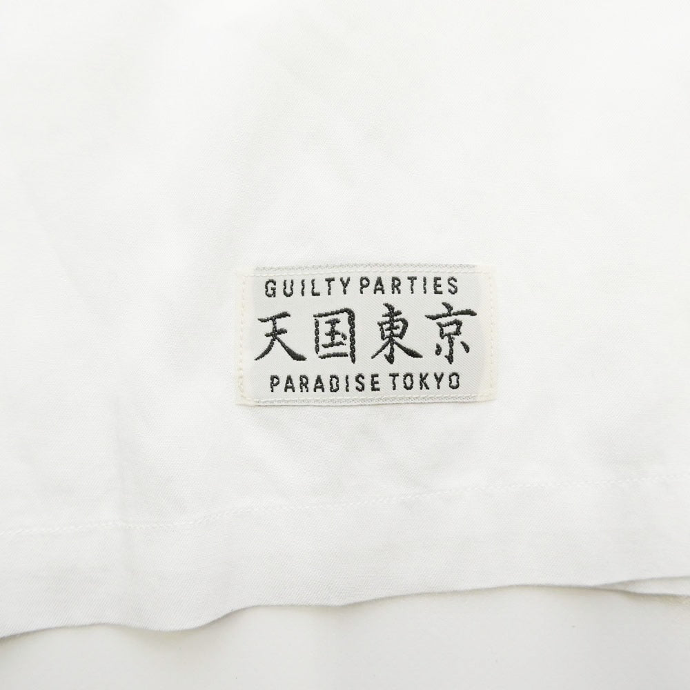 WACKO MARIA ワコマリア 20SS MAFIA SHIRT TYPE-2 50's マフィアシャツ ロゴ プリント オープンカラーシャツ ホワイト系 M【中古】