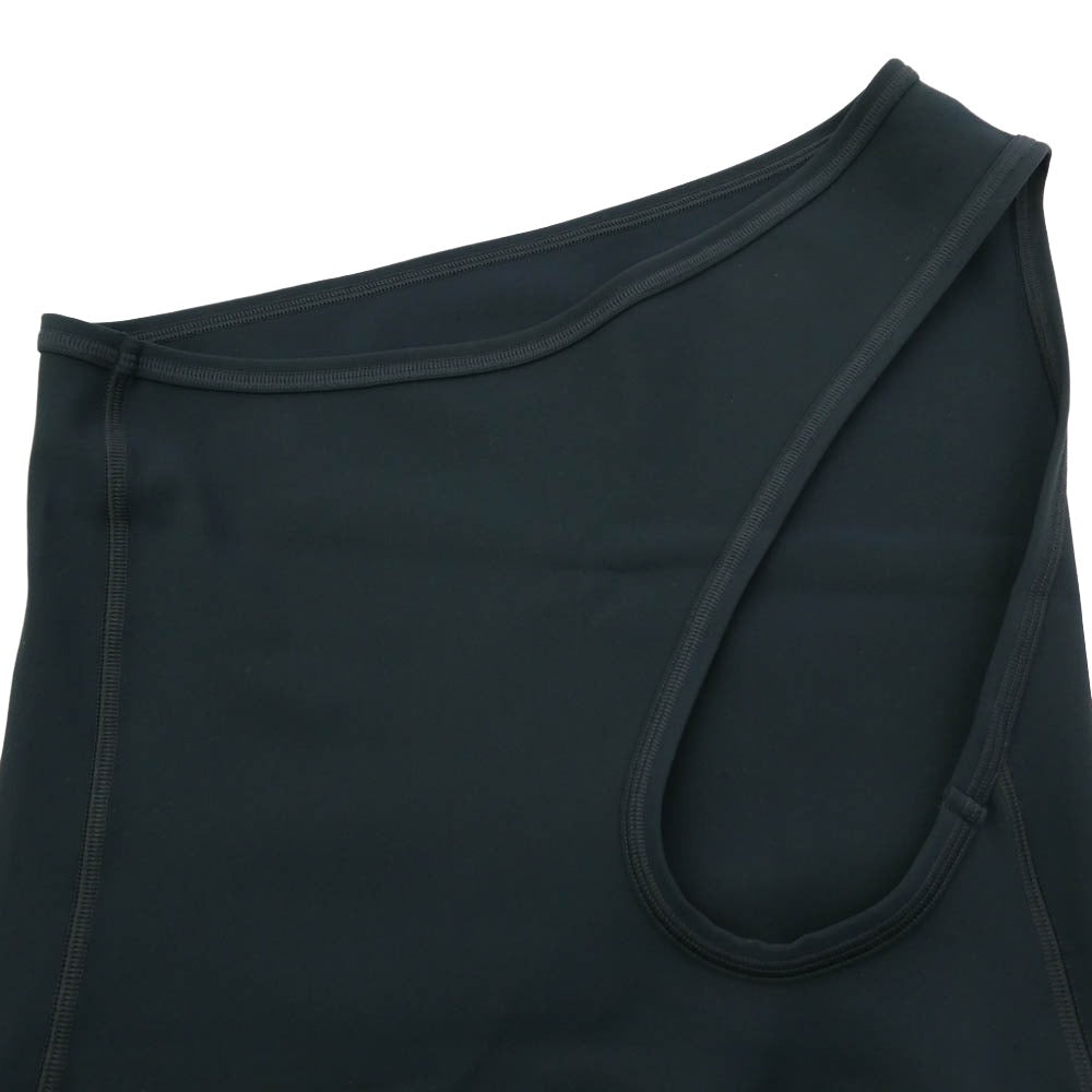 BOTTEGAVENETA ボッテガヴェネタ One Shoulder Nylon Swimsuit ワンショルダー アシンメトリック スイムスーツ 水着 ブラック系 M【美品】【中古】