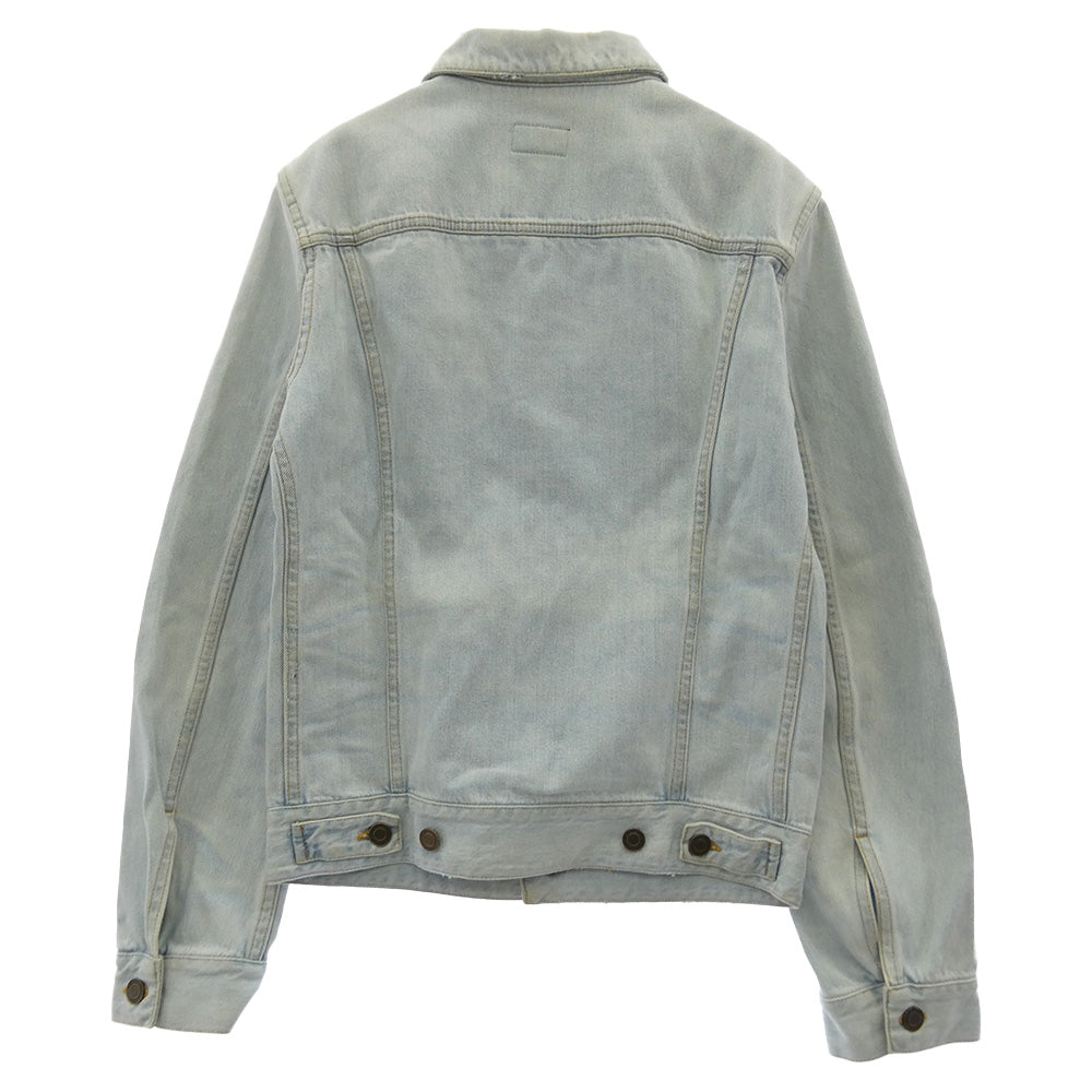 SAINT LAURENT サンローラン 14SS 347058 YM26R by Hedi Slimane エディ期 ヴィンテージ加工 デニムジャケット インディゴブルー系 S【中古】
