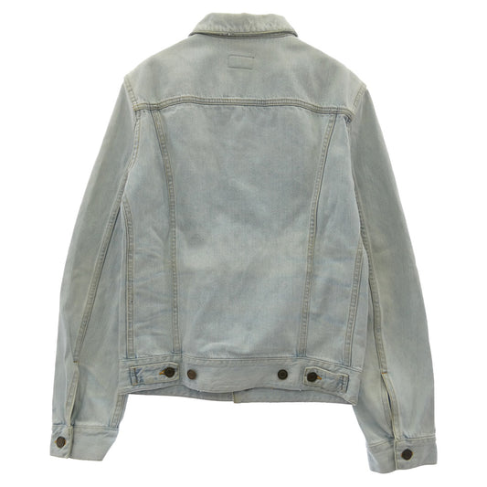 SAINT LAURENT サンローラン 14SS 347058 YM26R by Hedi Slimane エディ期 ヴィンテージ加工 デニムジャケット インディゴブルー系 S【中古】