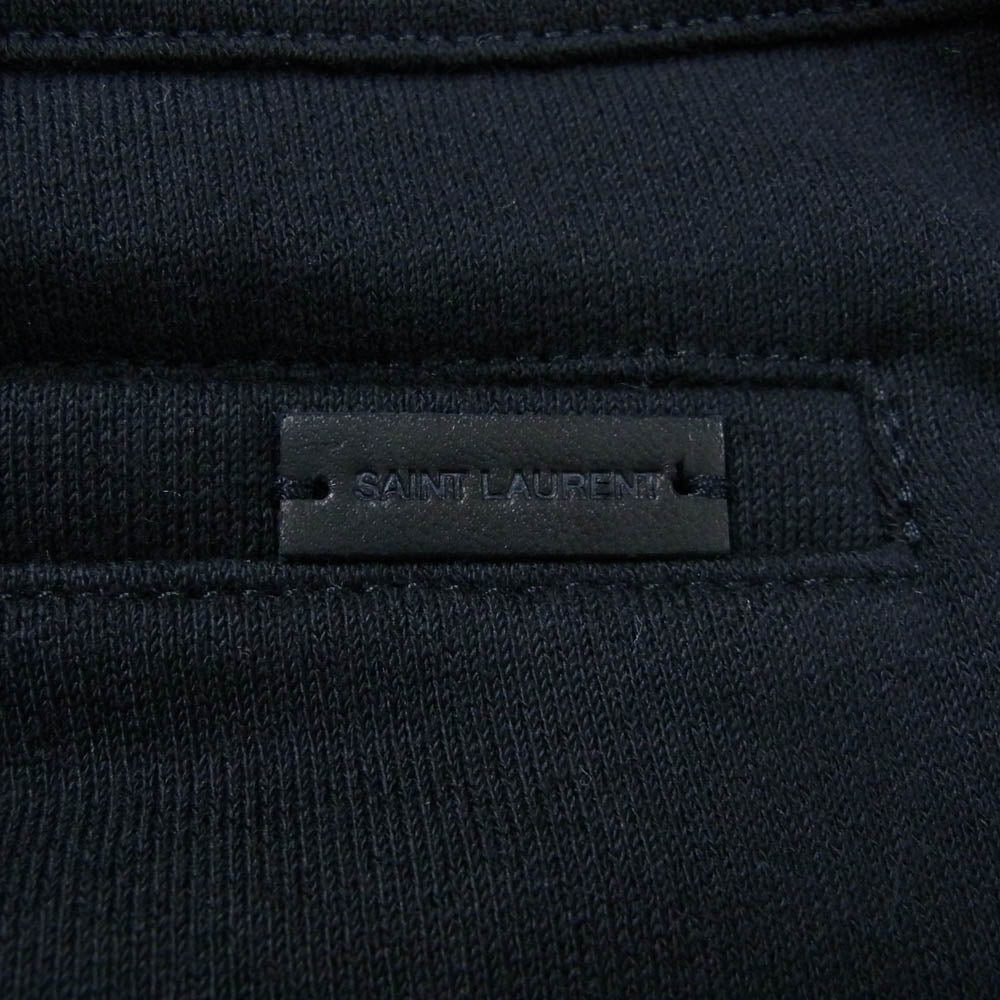 SAINT LAURENT サンローラン 23SS 736739 Y36ZO ロゴ刺繍 スウェットパンツ ジョガーパンツ ブラック系 XXL【新古品】【未使用】【中古】
